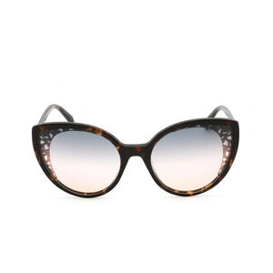 New. EMILIO PUCCI EP0182 SUNGLASSES DARK BROWN / GRADIENT SMOKE